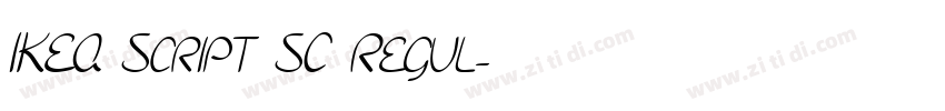 IKEA Script SC Regul字体转换